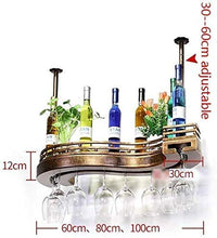 COLiJOL Scaffale per Vino Scaffale per Vino Scaffale per Vino Scaffale per Bar Scaffale a Muro, Scaffale per Bicchiere da Vino Portaoggetti (Dimensioni: 60Cm),60 cm