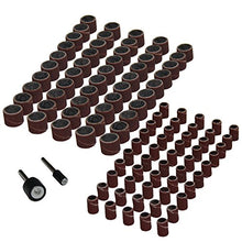 SaySure - 102pcs 1/2" And 1/4" Dremel Sanding Band Sleeves And Drum Kit