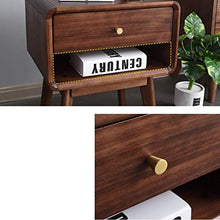 AINIYF Comodino in Legno massello con Comodino for Camera da Letto con 1 cassetto Comodino (43x35x54,5 cm) (Color : Brown)