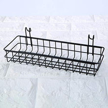 Topbathy, scaffale da Parete in Rete Metallica, Ideale da Appendere, per Alimenti, Posta, riviste, Ottimo in Cucina e in Bagno