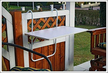 Spetebo Tavolo da balcone pieghevole, resistente alle intemperie, colore: bianco