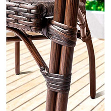 Tavolo in vimini in rattan mobili in patio e set sedia, Patio Arredi Mobili Conservatorio Set da tavolo Ambientazione interna Patio Rattan Tavolo da pranzo Set da tavolo in vimini Weave (4 pezzi)