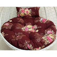 Cuscino rotondo per sedia Papasan con cuscino grande addensare swing sedia cuscino vimini rattan uovo nido appeso uovo amaca sedia cuscino per esterno