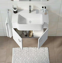 Bagno Italia Mobile Arredo Bagno 70+30 cm sospeso moderno disp. bianco grigio scuro larice con specchio Mobili 1 l