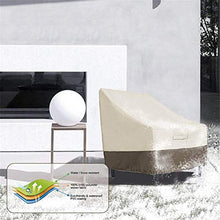 Gaetooely Copertura per Sedia da Patio Adirondack da 2Pacchi per Sedia da Esterno per Esterno Resistente 31X33X36 Pollici 420D,Coperture per Mobili da Esterno per Esterno Impermeabile,Beige