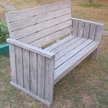 Strandgut07 Panca, Teak, Grigio, 125x70x95 cm