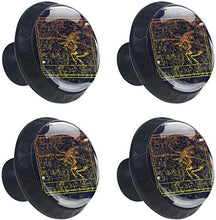 Costellazione dello zodiaco Orion Dragon Cow Pomelli per Porta Set di 4 Pomelli per Mobili Manopole per Cassetti Cucina Armadio Vetro