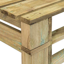 OUSEE Panca da Giardino con Pallet in Legno