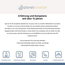 Planetmöbel Armadietto a specchio da bagno con illuminazione a LED, 60 cm (rovere Sonoma)