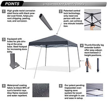 ABCCANOPY Gazebo Pop Up Gazebo portatile Instant Shelter Outdoor Baldacchini Bonus Borsa con ruote, 4 sacchi pesi, pali e corde