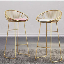 Sgabelli da Bar sgabelli Alti Indietro sedie Tavoli e Sedie Retro Ferro battuto Oro Semplice Moderna Antiscivolo Home Kitchen 1 Parte