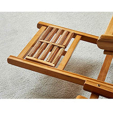 Iyom Zero Gravity, Sedie a Sdraio, Sedia da Campeggio, Lettino Prendisole, Sedia a Dondolo Pieghevole in Legno Balcone Sedia con Schienale Regolabile in bambù con poggiatesta e Massaggio ai Piedi