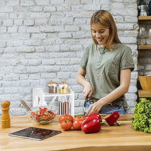 Relaxdays 10020974 Armadietto 5 Ripiani, Piccolo, Multiuso, Mobile da Bagno, Scaffale Cucina, Bianco