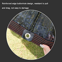 XIAOXIAO Rete ombreggiata Parasole Net-Encrypted Sunscreen Outdoor Car Garden Flower Sunshade Net Sunscreen Mesh Termica Nero Multi Size (Size : 2x6m)