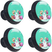 Buona Pasqua Pomelli per Porta Set di 4 Pomelli per Mobili Manopole per Cassetti Cucina Armadio Vetro