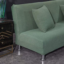 Monba senza braccioli copridivano a maglia divano Slipcover set mobili Protector jacquard stretch Couch della sedia, Jacquard, Army Green, L:160-190CM - Arredi Casa