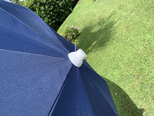MLI Ombrellone Blu a 8 Stecche MS1B da Giardino o Spiaggia da 220 cm, Poliestere, Orientabile