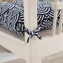 SWECOMZE 1 set di cuscini per sedia con schienale, cuscini per schienale con nastri, cuscini per sedia da giardino (45 x 45 cm), stile K)
