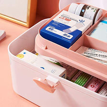 Xaviera - Armadietto per medicinali portatile, grande capacità, multistrato, per uso domestico, scatola medicina, colore: Bianco