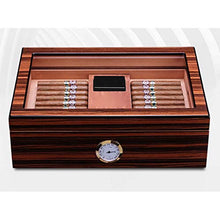 ZYING Leggero Cigar Humidor Valigia - con Pannello Frontale Digitale igrometro Versatile Strong Seal Resistente all'Usura