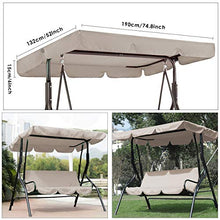 DaMohony - Set di copertura per altalena per patio e altalena, impermeabile, per giardino e patio
