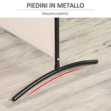 homcom Paravento a 3 Pannelli Pieghevole, Frangivista Divisorio per Ambienti in Metallo e Poliestere 253x50x182cm Beige