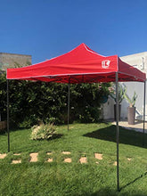 FT TENORE Gazebo RICHIUDIBILE 3X3 M Pieghevole A Fisarmonica Mercato TENDONE con Sacca (Rosso)