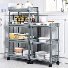 WangQ Scaffali da Bagno e da Bagno Rack a rulli mobili Rack RACCHETTI Multi-Function Cremagliera per Uso Domestico Scaffali a Rack Multistrato (Size : 86cm)