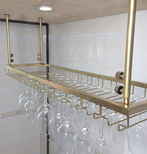 Leifeng Tower Classico Wine Rack Europeo Bar Hanging Rack, Oro Ferro battuto Altezza Regolabile Bancone Raffreddamento del Vino, può Appendere Bicchieri di Vino Multipla