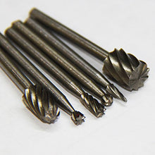 SaySure - 6PC HSS Rotary Burr Set Routing Router Bit for Dremel Rotary