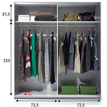 Habitdesign Armadi Camera da Letto, Alluminio, Unico