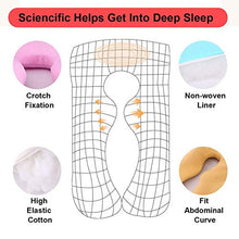 QWC Cuscini di maternità per Dormire DING Cuscino di maternità in Cotone a Forma di U Biancheria da Letto con Cuscino per Dormire