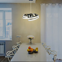 ELINKUME LED lampada a sospensione design moderno lampadario soggiorno sala da pranzo (23W)