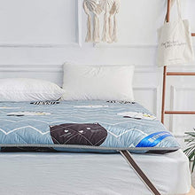 Pieghevole Materasso Pad Coprimaterasso Super Delicatamente Profonda coprimaterasso (Colore : Blu, Dimensione : 180x200cm)