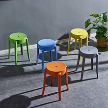 DIEDZ Sgabello per Scarpe Sedia da Tavolo Sgabello Semplice panchina in plastica Spessa per Adulti Alta Moda Sgabello in Gomma Creativa (Colore: Giallo)