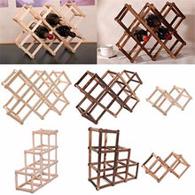 maxgoods Organizer per Esposizione Portabottiglie in Legno per Vino Rosso da 3/6/10.Marrone L