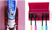 SaySure - Holder Automatic Toothpaste Dispenser Red