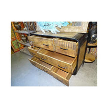 int. d'ailleurs - Cassettiera Industriale a Sei cassetti e Teak Riciclato - PAL404