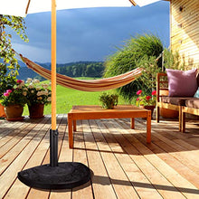 Relaxdays Base Semicircolare per Ombrellone, per Aste da 25-35 mm, Resistente, Design a Fiori, Giardino & Balcone, Nero