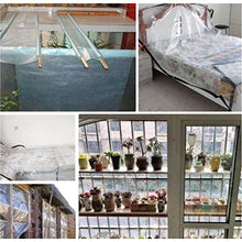 QI-CHE-YI Heavy-Duty telone, Panno Impermeabile in PE con Rete Protezione Solare per Cortile Balcone,5x10m