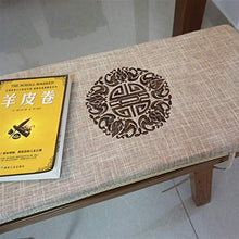 Cuscini per sedie da pranzo rettangolari addensati, cuscino per sedile lungo patio, cuscino per panca antiscivolo con lacci, cuscino per divano per interni esterni U 30x120 cm