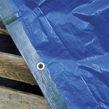 VERDELOOK Telo occhiellato Multiuso in polietilene, 8x5 m, Verde/Blu, coperture