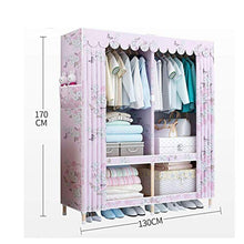 JFFFFWI Armadio assemblato Semplice Armadio in Legno massello 105 * 45 * 170cm (Colore: C)