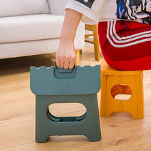 Sgabello pieghevole, sgabelli in plastica leggera, sgabello pieghevole antiscivolo, per cucina, bagno, camera da letto, fino a 90 kg
