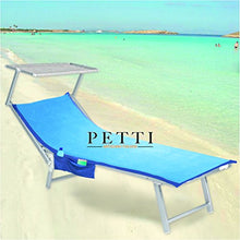 PETTI Artigiani Italiani - Telo Mare, Celeste, Telo Mare Microfibra, Telo Mare per Lettino, Telo Spiaggia