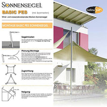 CelinaSun Tenda Parasole a Vela Giardino Balcone Poliestere Basic PES Idrorepellente Rettangolare 2 x 3 m Antracite