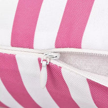 SKM Cuscini da Esterno 2 pz Stampa a Righe 45x45 cm Rosa