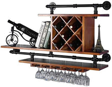 Leifeng Tower Classico Wine Rack Appeso a Parete in Legno Combinazione Governo del Vino della Decorazione della casa Rack Bar Reception Bagagli Vino Rack Rack Calice Rack, 115X23X65cm Wine Rack