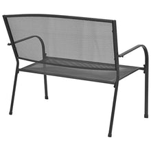 Ausla - Panche da giardino in stile industriale, 108 cm, per esterni