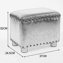XiuXiu Pouf alla Moda Creativo in Pelle Scamosciata Adulti Divano Bench Small Bench Rosso